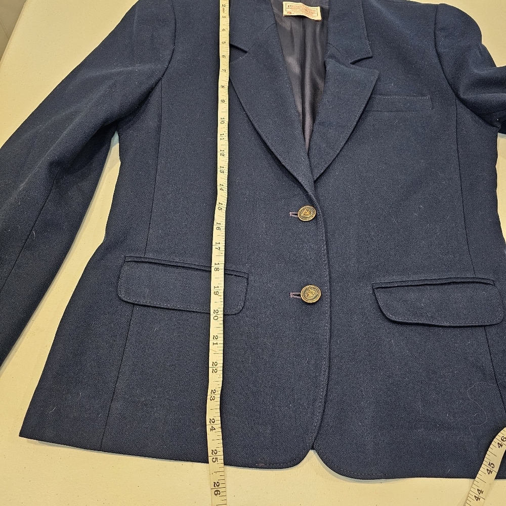 Beautiful Made In Usa Pendleton Navy Blazer - Pet… - image 5